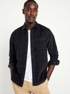 Old Navy Regular-Fit Everyday Corduroy Shirt Navy | EWS092783