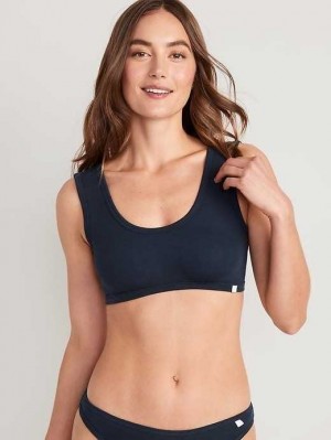 Old Navy Rib-Knit Bralette Top Navy | SFG326504