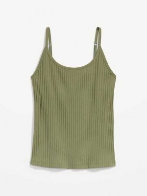 Old Navy Rib-Knit Cami Top Olive | QVM194806