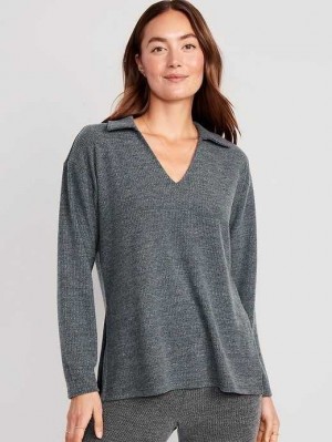 Old Navy Rib-Knit Lounge Sweater Grey | WSB306725