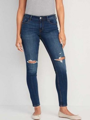 Old Navy Rockstar Super-Skinny Jeans Dark Worn | OVA201834