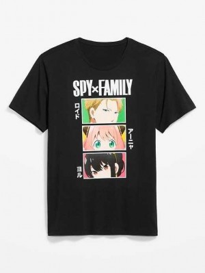 Old Navy SPY x FAMILY Gender-Neutral T-Shirt Black | VEC924163