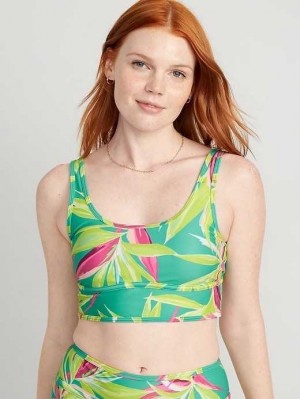 Old Navy Scoop-Neck Bikini Swim Top Turquoise | STM648359