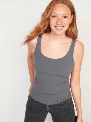 Old Navy Scoop-Neck Rib-Knit First Layer Tank Top Blank Slate | CIP905763