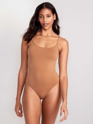 Old Navy Seamless Cami Bodysuit Beige | GIP543870