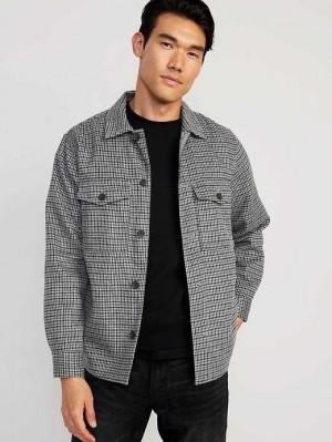 Old Navy Shacket Grey | MSC947281