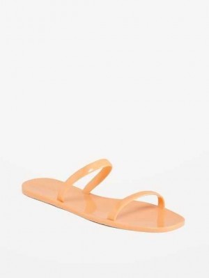 Old Navy Shiny-Jelly Slide Sandals Sunfish | PUI918604