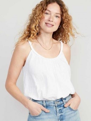 Old Navy Sleeveless Braided-Strap Top White | EDW970462