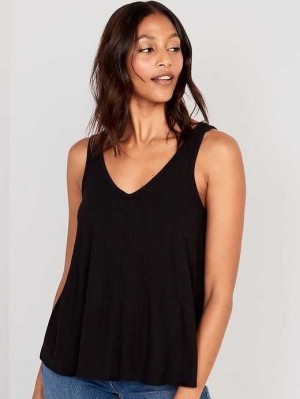 Old Navy Sleeveless Luxe Swing T-Shirt Black | YEG149786