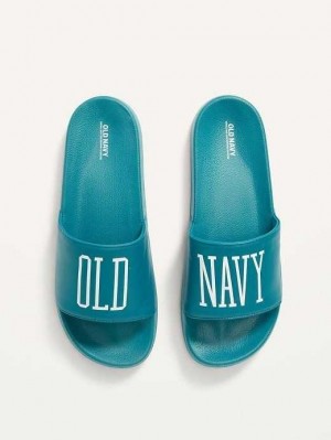 Old Navy Slide Sandals Blue | XWU076532