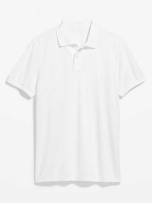 Old Navy Slim-Fit Uniform Pique Polo Calla Lilies | DTP607512