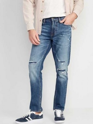 Old Navy Slim Built-In Flex Ripped Jeans Light Wash | IKM462875