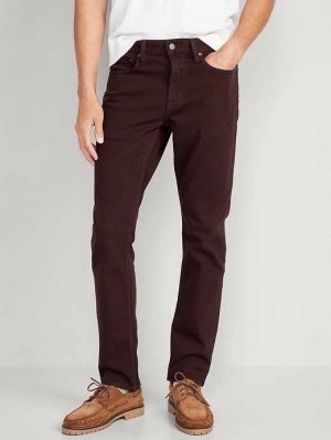 Old Navy Slim Five-Pocket Pants Burgundy | YUD428615