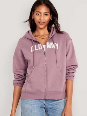 Old Navy Slouchy Logo Graphic Full-Zip Hoodie Lark | VQN132865