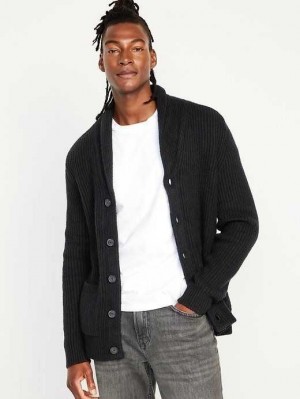 Old Navy SoSoft Shawl-Collar Cardigan Sweater Black | PEM293618