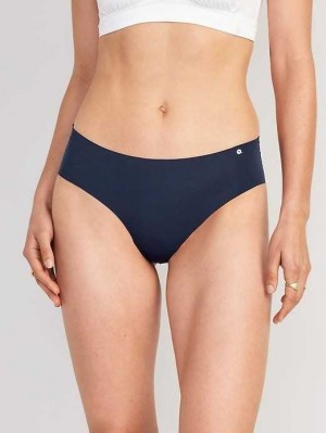 Old Navy Soft-Knit No-Show Hipster Underwear Navy | IRF170328