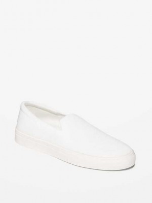 Old Navy Soft-Knit Slip-On Sneakers White | MTN184650