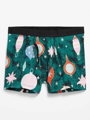 Old Navy Soft-Washed Built-In Flex Printed Boxer-Brief Underwear Tinsel Town | LEA305128