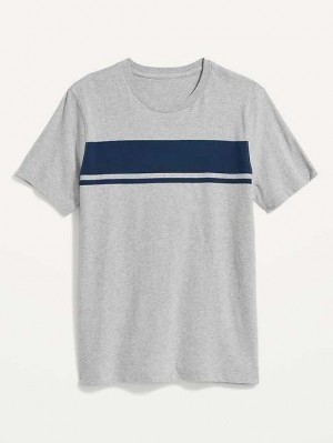 Old Navy Soft-Washed Center-Stripe T-Shirt Grey | EVB642917