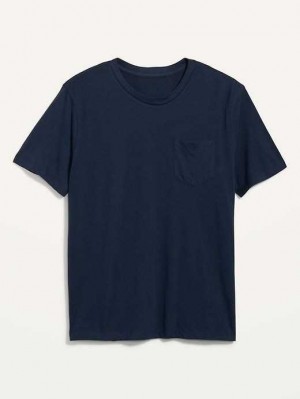 Old Navy Soft-Washed Chest-Pocket Crew-Neck T-Shirt Navy | UDC369471