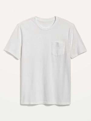 Old Navy Soft-Washed Chest-Pocket Crew-Neck T-Shirt White | SHX690541