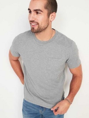 Old Navy Soft-Washed Chest-Pocket T-Shirt Grey | MGT529806