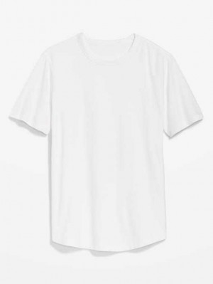 Old Navy Soft-Washed Curved-Hem T-Shirt White | JMT823619