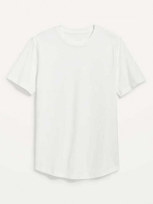 Old Navy Soft-Washed Curved-Hem T-Shirt White | GSB189037