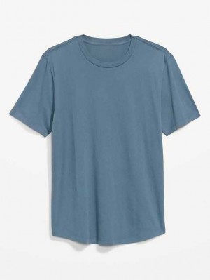 Old Navy Soft-Washed Curved-Hem T-Shirt Wintry Waters | ZUL589603