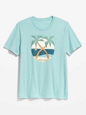 Old Navy Soft-Washed Graphic T-Shirt Blue | JQF351680