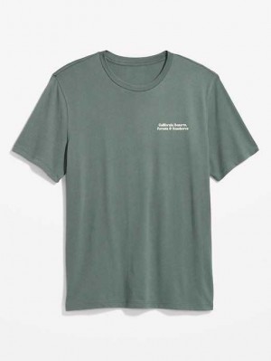 Old Navy Soft-Washed Graphic T-Shirt Green | JKN938472