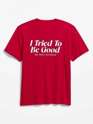 Old Navy Soft-Washed Graphic T-Shirt Red | OQS987064