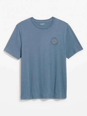 Old Navy Soft-Washed Graphic T-Shirt Wintry Waters | XQS387092