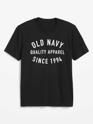 Old Navy Soft-Washed Logo T-Shirt Black | UGA194283