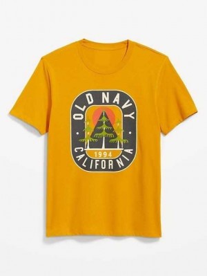 Old Navy Soft-Washed Logo T-Shirt Golden Arrow | BPQ147856