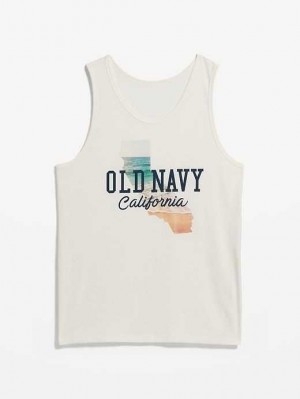 Old Navy Soft-Washed Logo Tank Top Light Blue | HZL054736