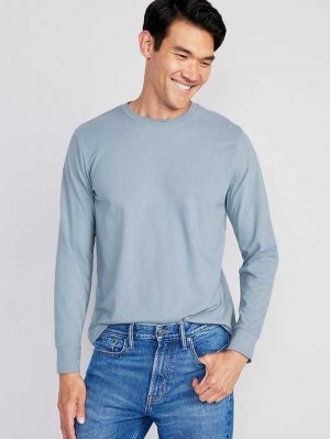 Old Navy Soft-Washed Long-Sleeve Rotation T-Shirt Blue | LJU145203