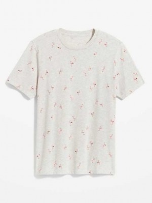 Old Navy Soft-Washed Printed Crew-Neck T-Shirt Flamingo | IBM567918