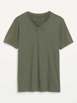 Old Navy Soft-Washed Short-Sleeve Henley T-Shirt Alpine Tundra | UMH430952