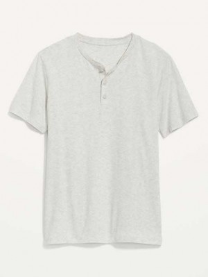 Old Navy Soft-Washed Short-Sleeve Henley T-Shirt Beige | QTM136245