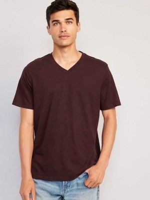 Old Navy Soft-Washed V-Neck T-Shirt Raisin Arizona | LDF264198