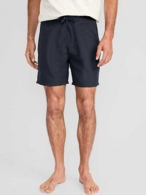 Old Navy Solid Board Shorts Navy | HOP745189