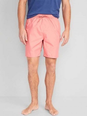 Old Navy Solid Swim Trunks Coho Salmon | QKR962731