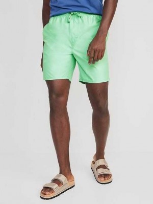 Old Navy Solid Swim Trunks Green | LTO231045