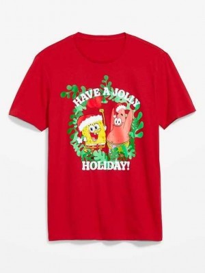 Old Navy SpongeBob SquarePants Gender-Neutral T-Shirt Spongebob Christmas | AML175643