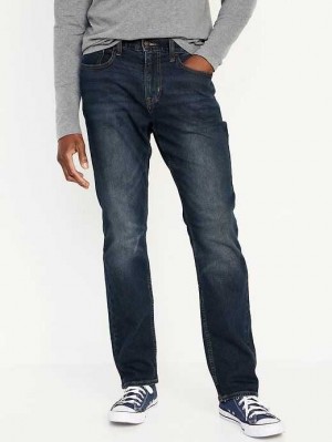 Old Navy Straight Built-In Flex Jeans Dark Wash | EGI364918