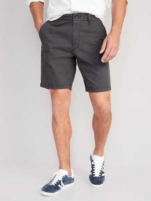 Old Navy Straight Lived-In Khaki Non-Stretch Shorts Panther | VHY326197