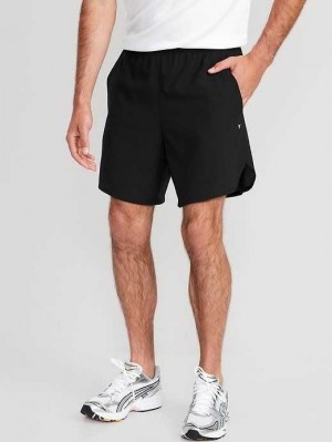 Old Navy StretchTech Dobby Run Shorts Black | NVJ587264