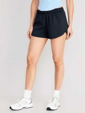 Old Navy StretchTech Run Shorts Navy | JTB826071