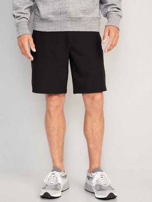 Old Navy StretchTech Water-Repellent Chino Shorts Black | TQY914852